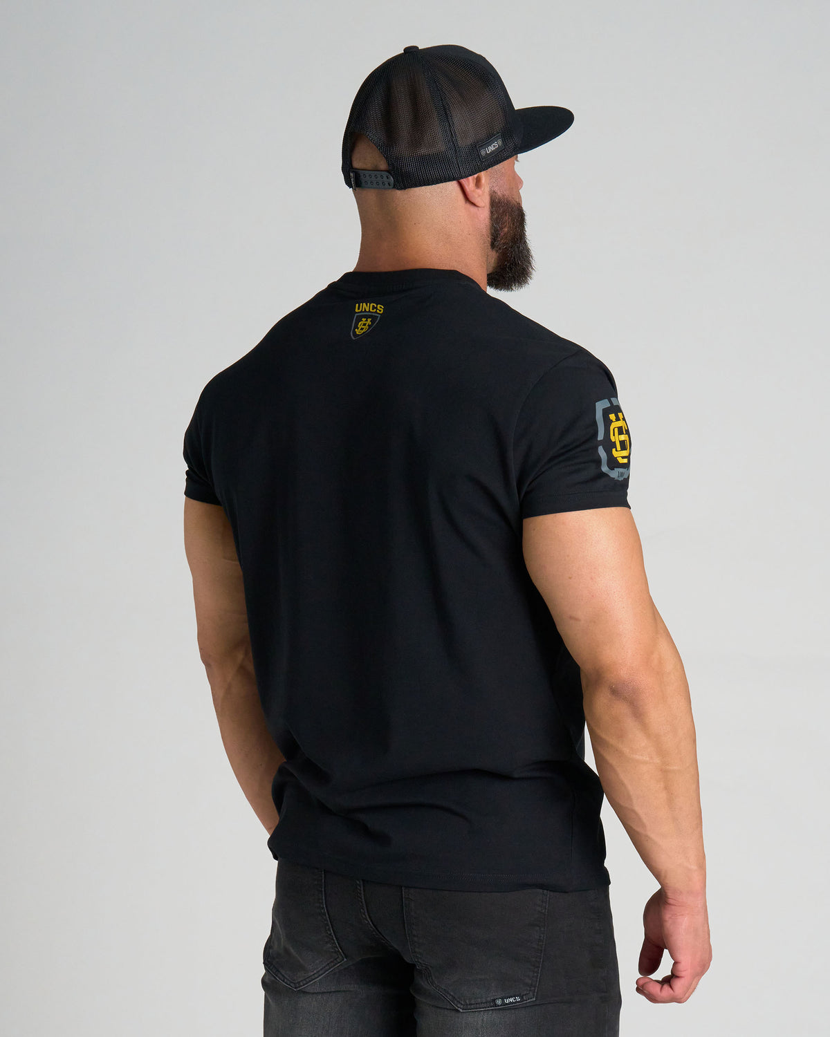 Pánske tričko TAYLOR BLACK/GOLD