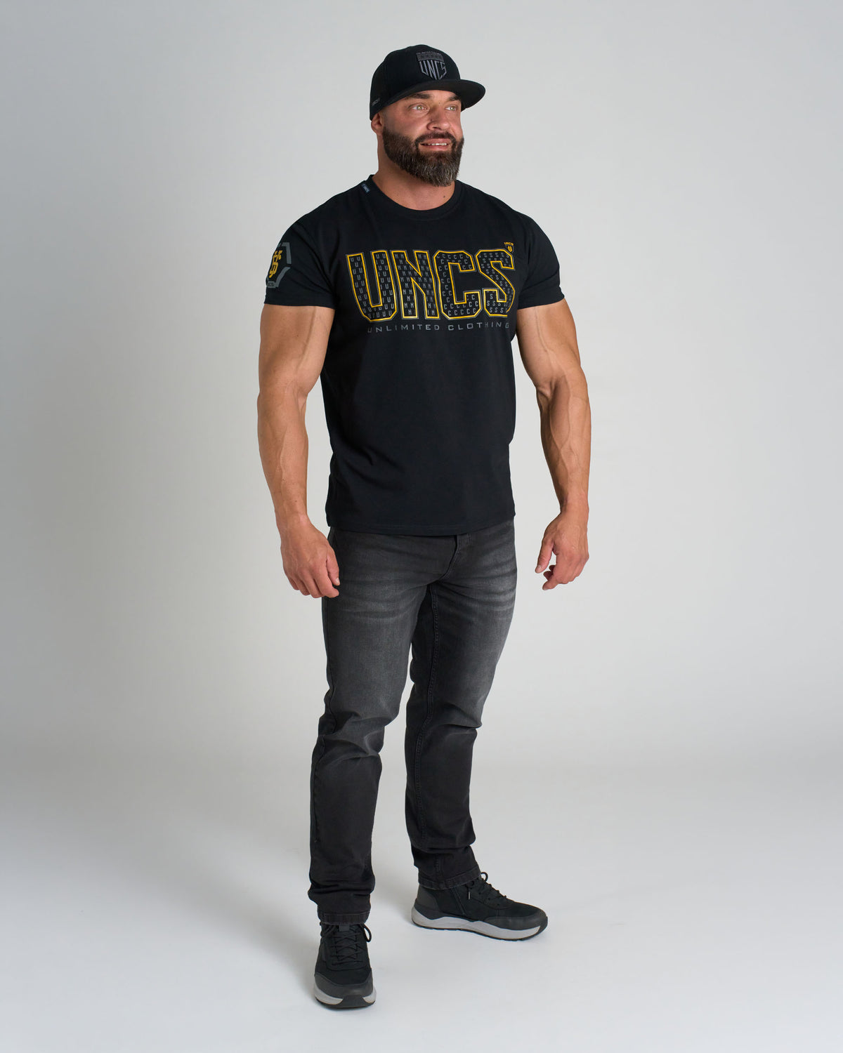 Pánske tričko TAYLOR BLACK/GOLD