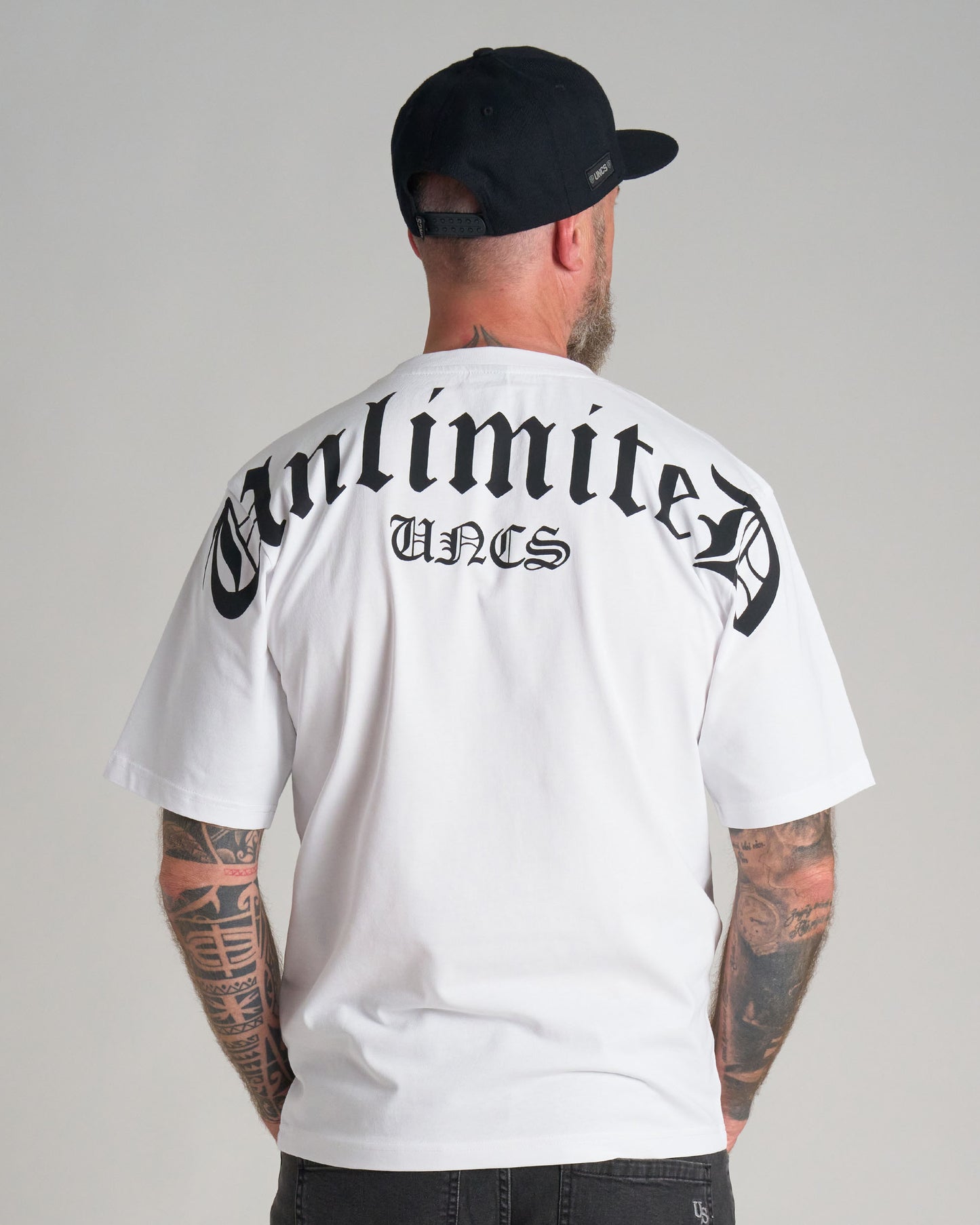 Pánske tričko UNLIMITED (OVERSIZE) WHITE