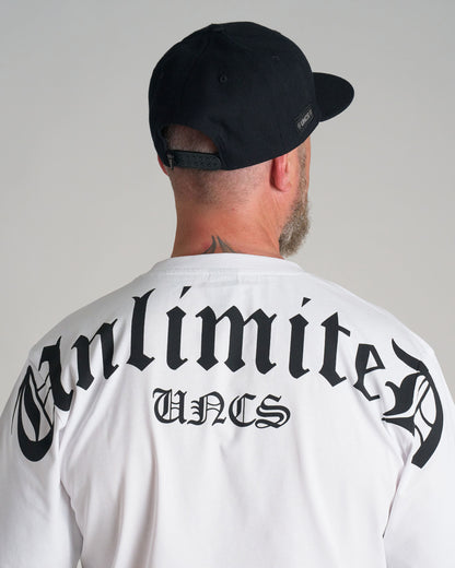 Pánske tričko UNLIMITED (OVERSIZE) WHITE