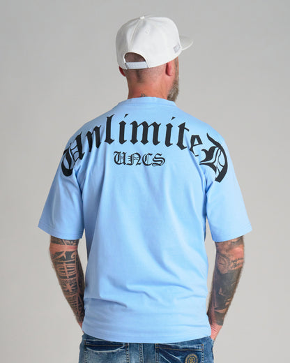 Pánske tričko UNLIMITED (OVERSIZE) BLUE