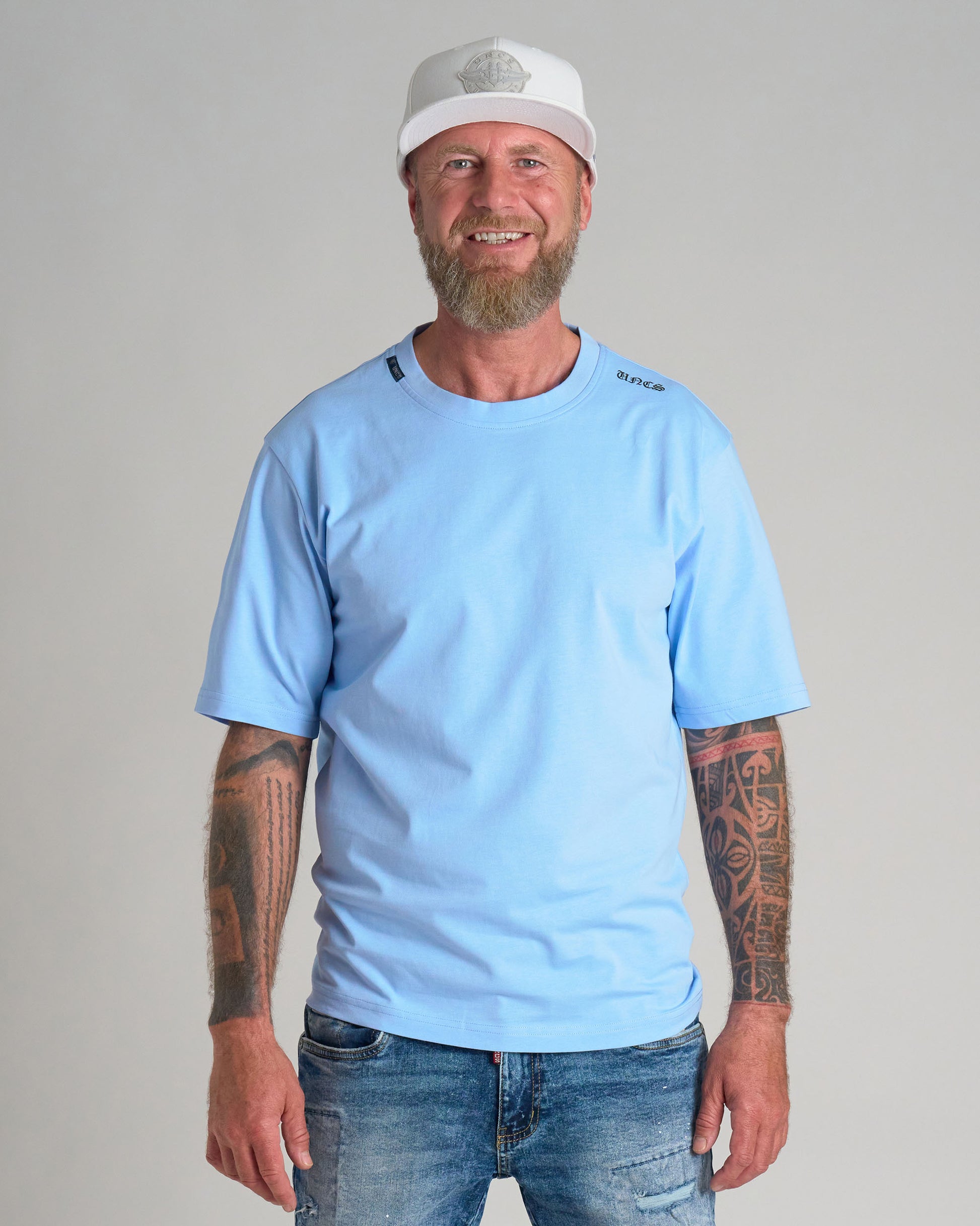 Pánske tričko UNLIMITED (OVERSIZE) BLUE
