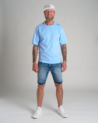 Pánske tričko UNLIMITED (OVERSIZE) BLUE