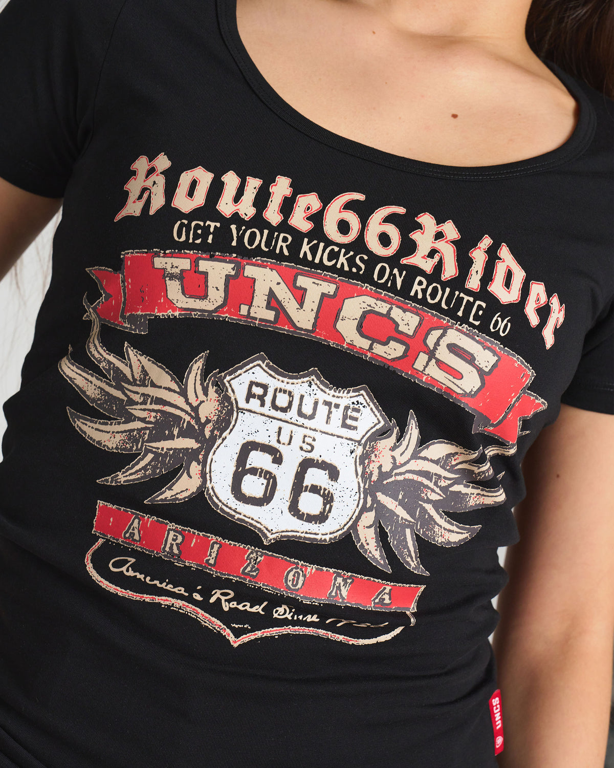 Dámske tričko ROUTE 66 BLACK