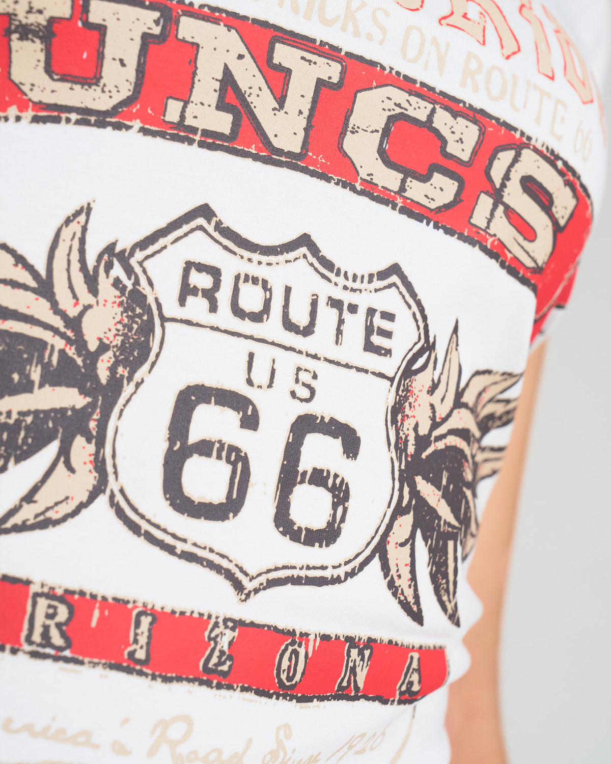 Dámske tričko ROUTE 66 LS WHITE