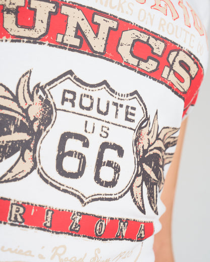 Dámske tričko ROUTE 66 LS WHITE