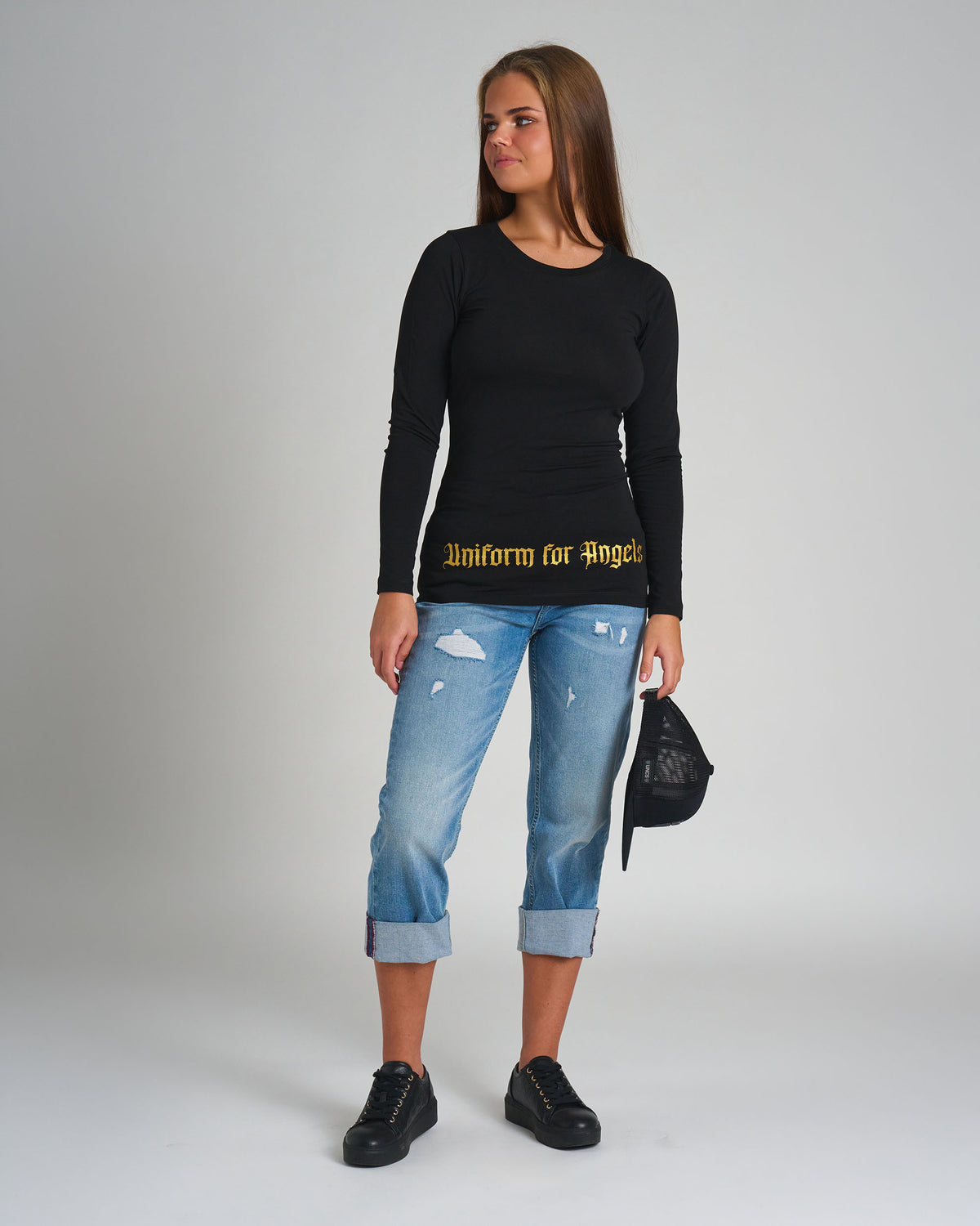 Dámske tričko CARMEN LS BLACK