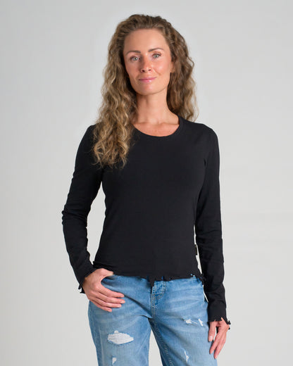 Dámske tričko RICA LS BLACK