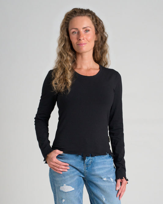 Dámske tričko RICA LS BLACK