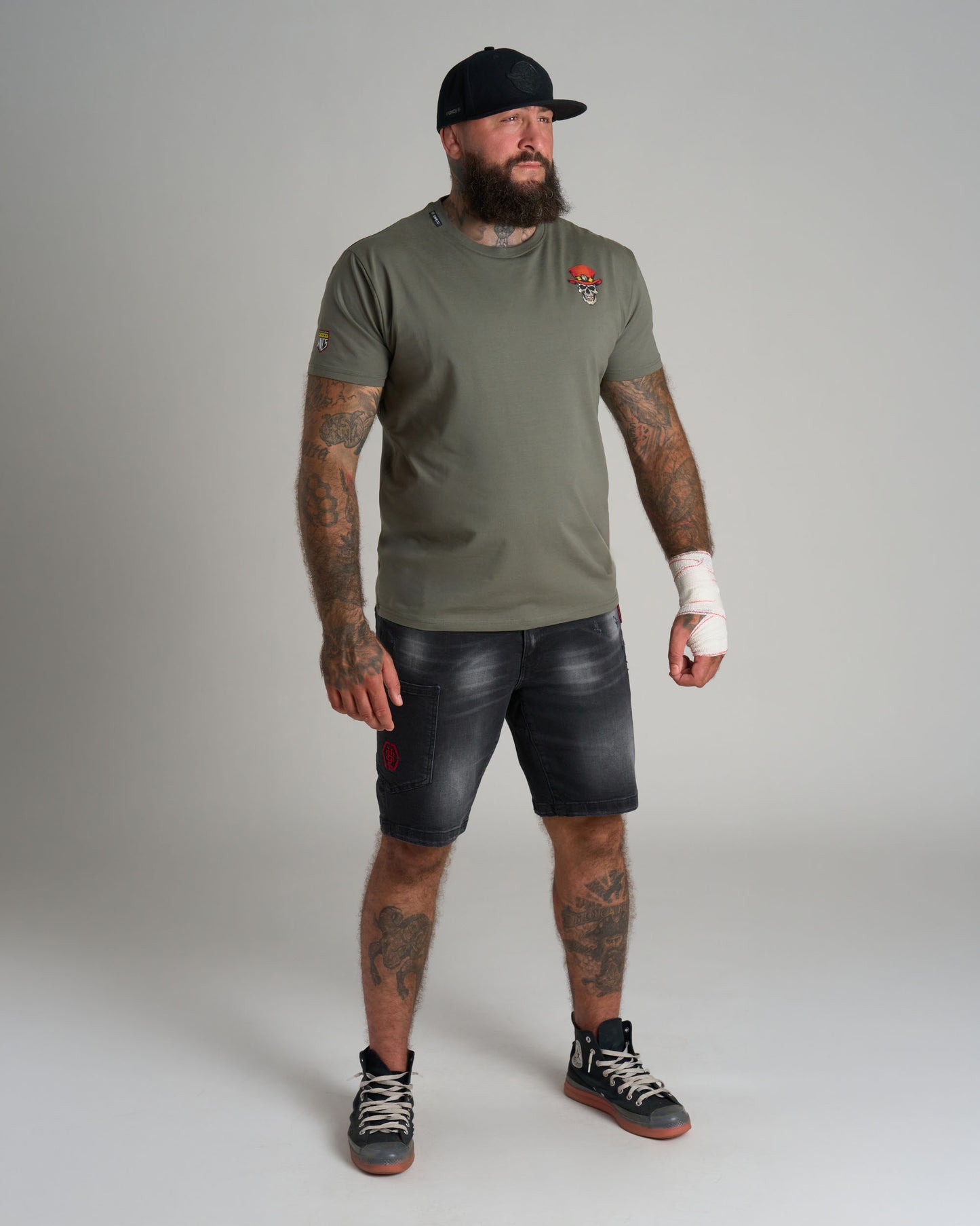 Pánske tričko SKULL III KHAKI