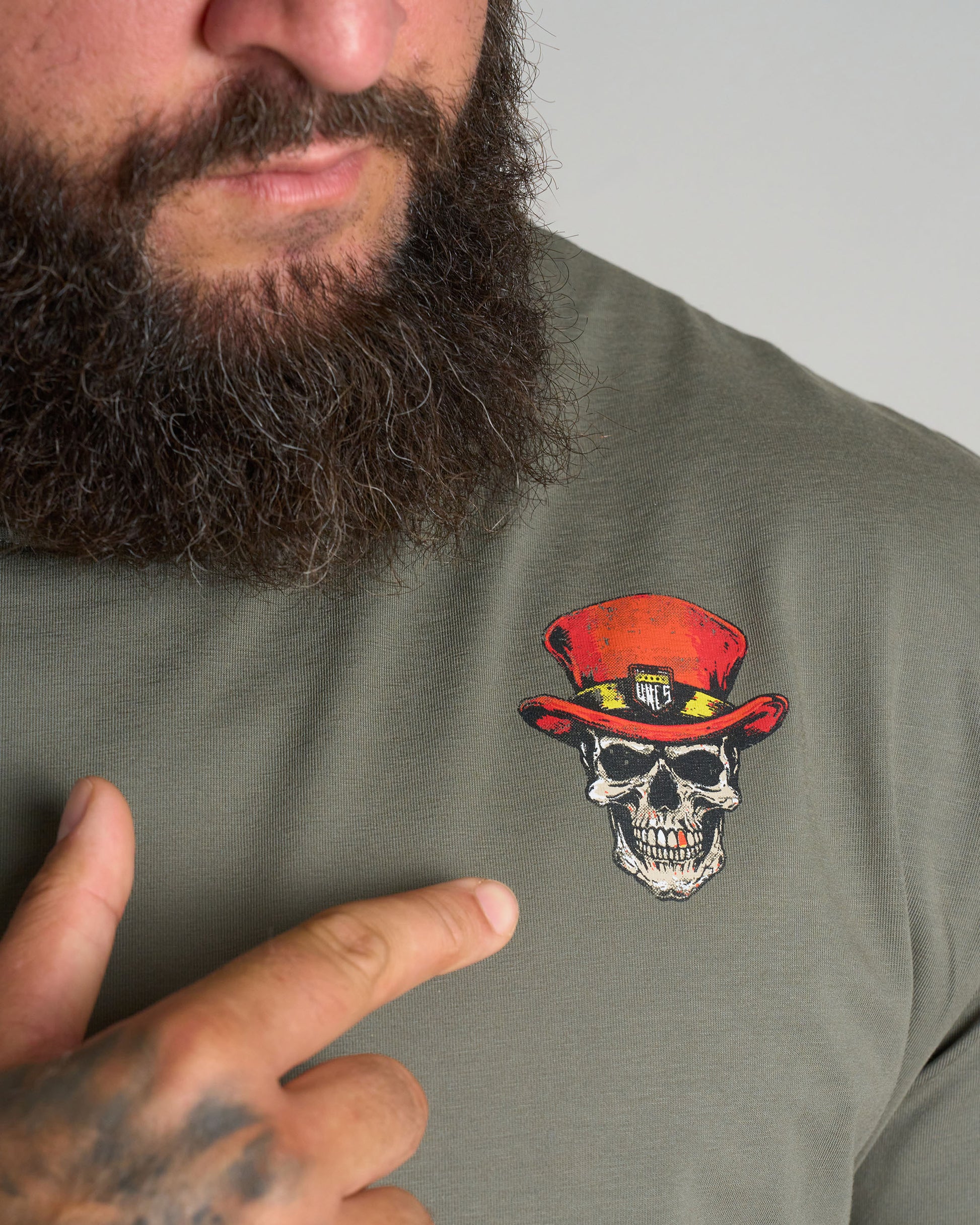 Pánske tričko SKULL III KHAKI