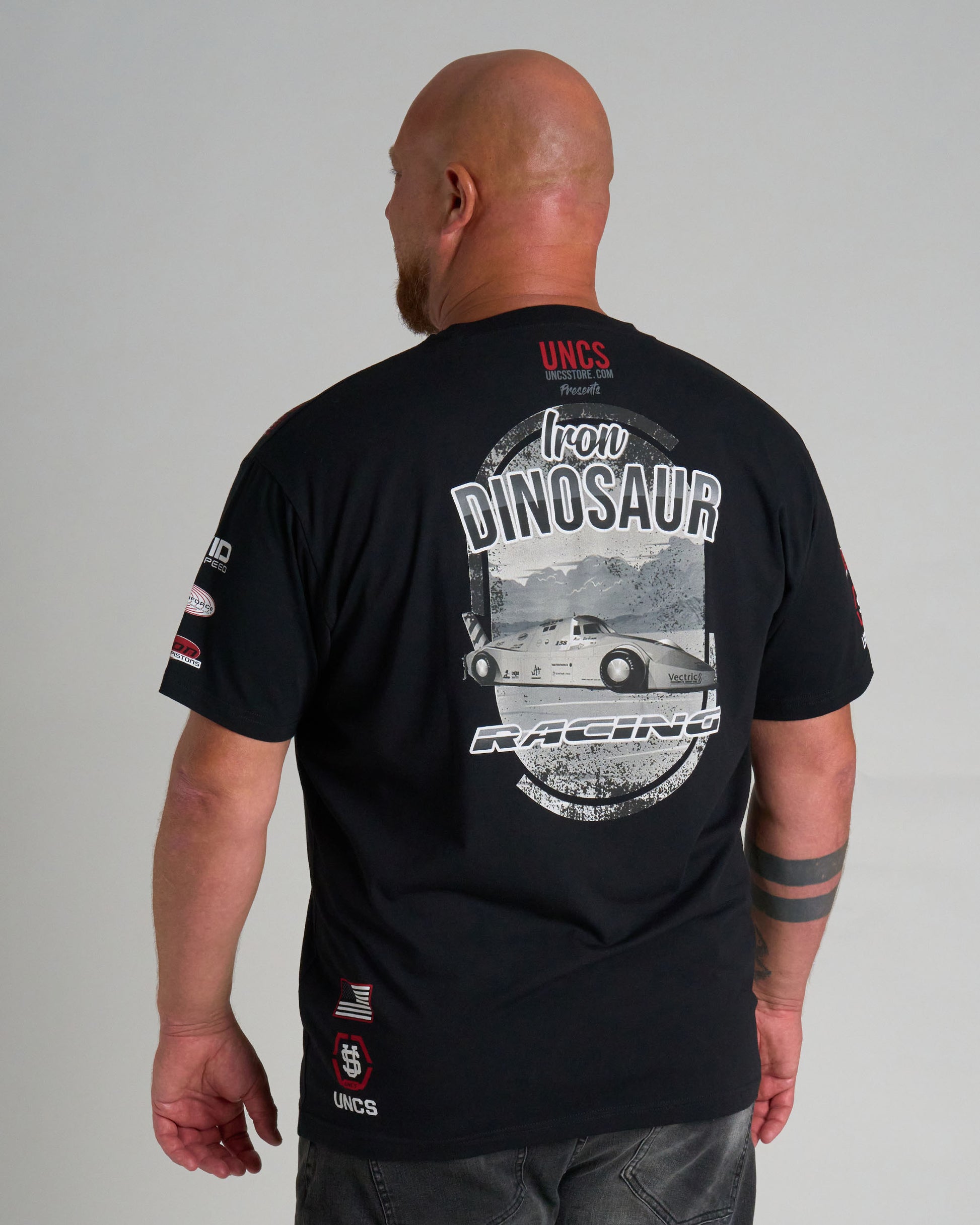Pánske tričko IRON DINOSAUR BLACK