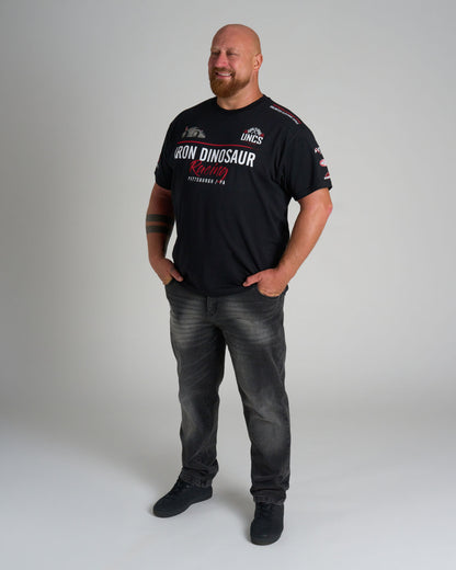 Pánske tričko IRON DINOSAUR BLACK