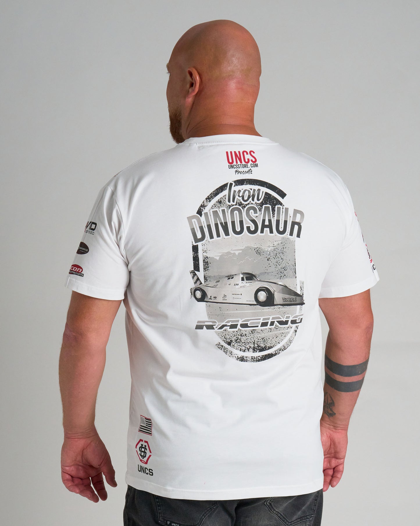 Pánske tričko IRON DINOSAUR WHITE