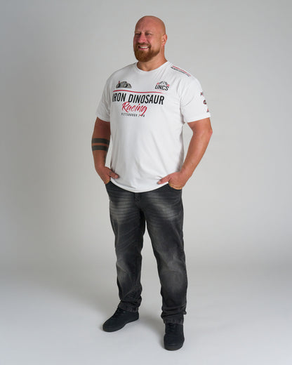 Pánske tričko IRON DINOSAUR WHITE