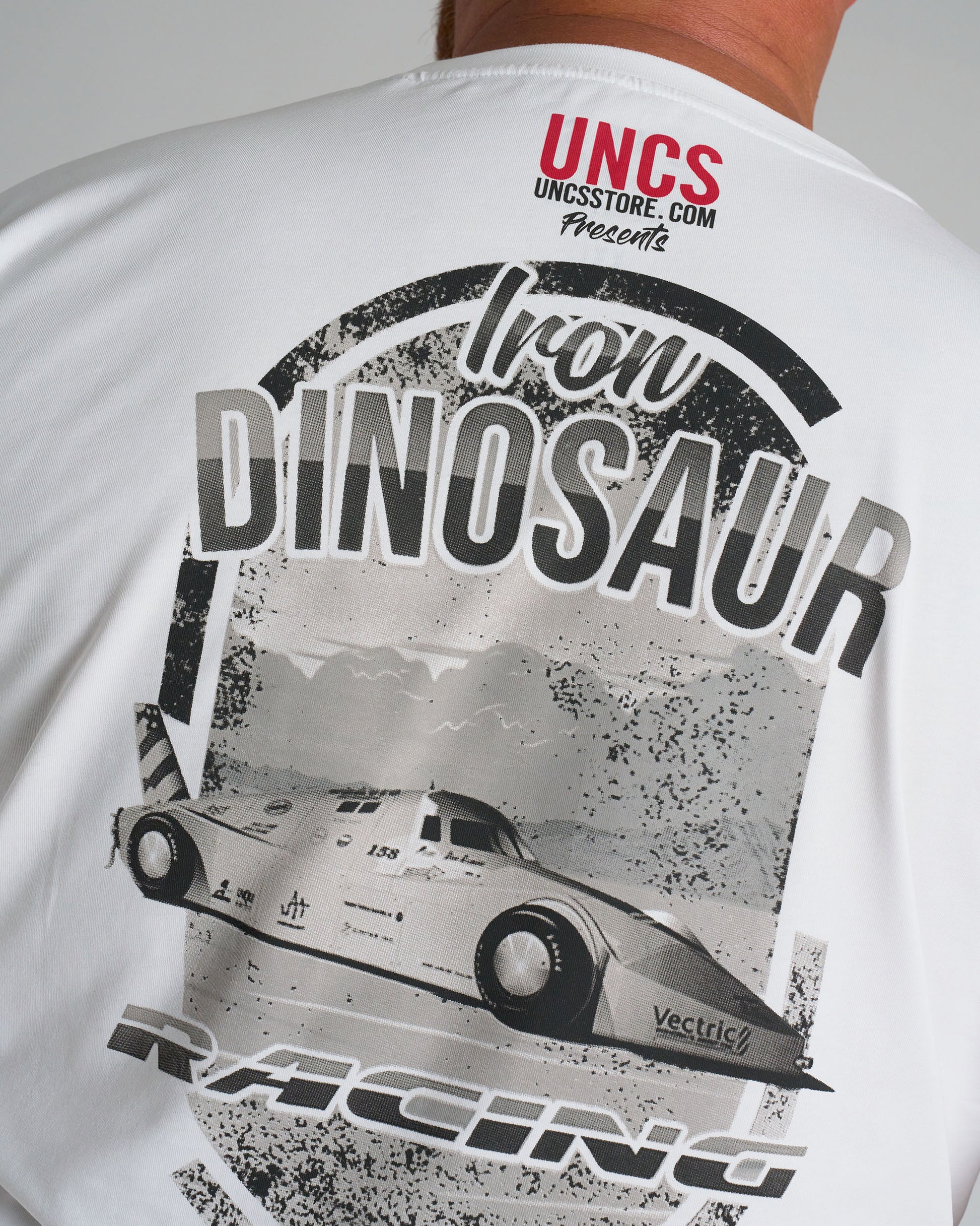 Pánske tričko IRON DINOSAUR WHITE