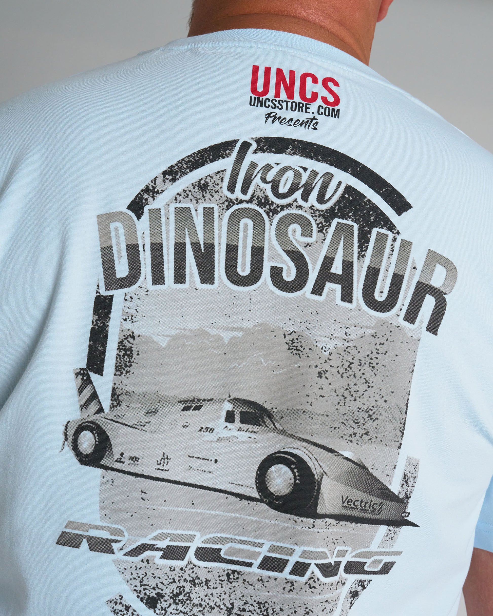 Pánske tričko IRON DINOSAUR LIGHT BLUE