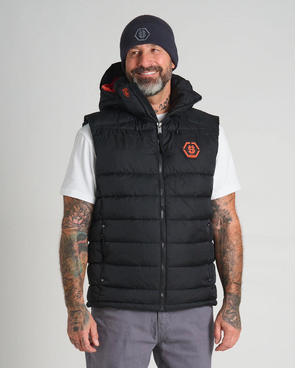 Pánska vesta CARMACK II BLACK/ORANGE