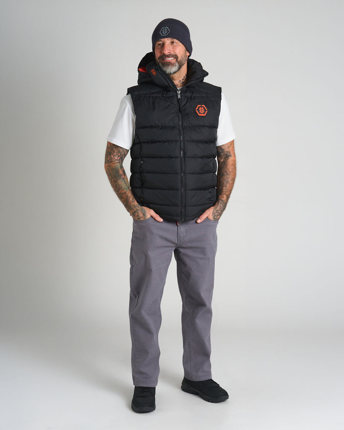 Pánska vesta CARMACK II BLACK/ORANGE