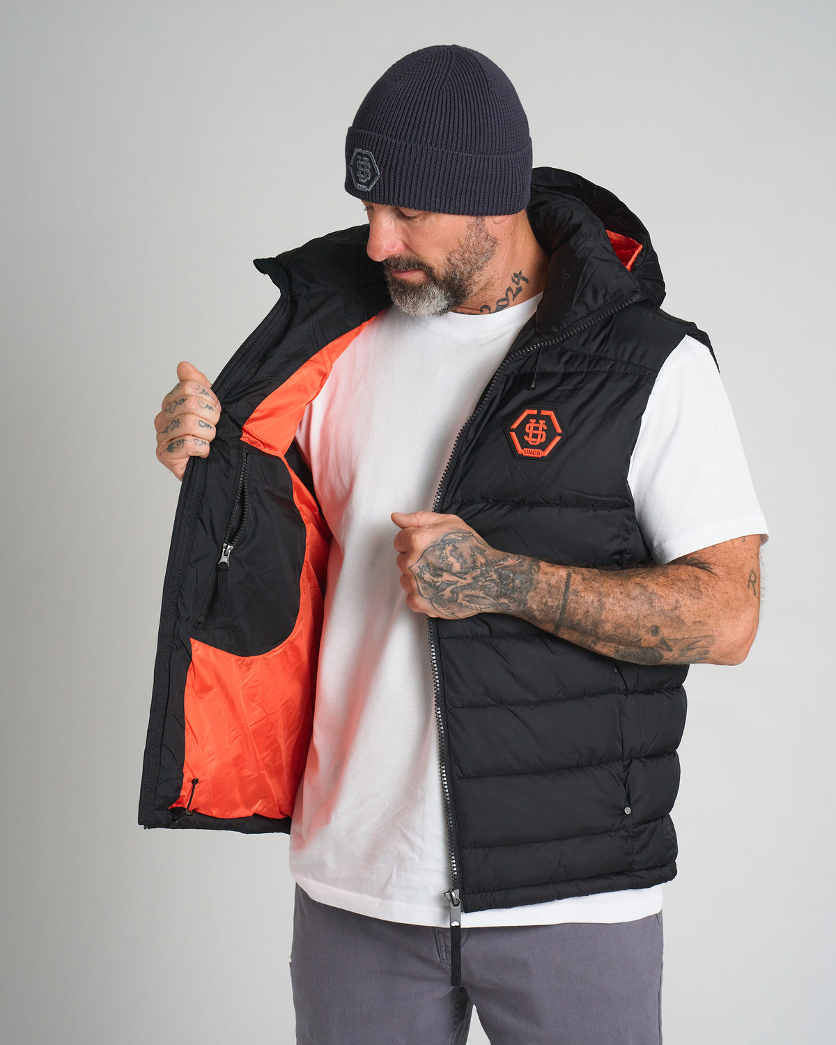 Pánska vesta CARMACK II BLACK/ORANGE
