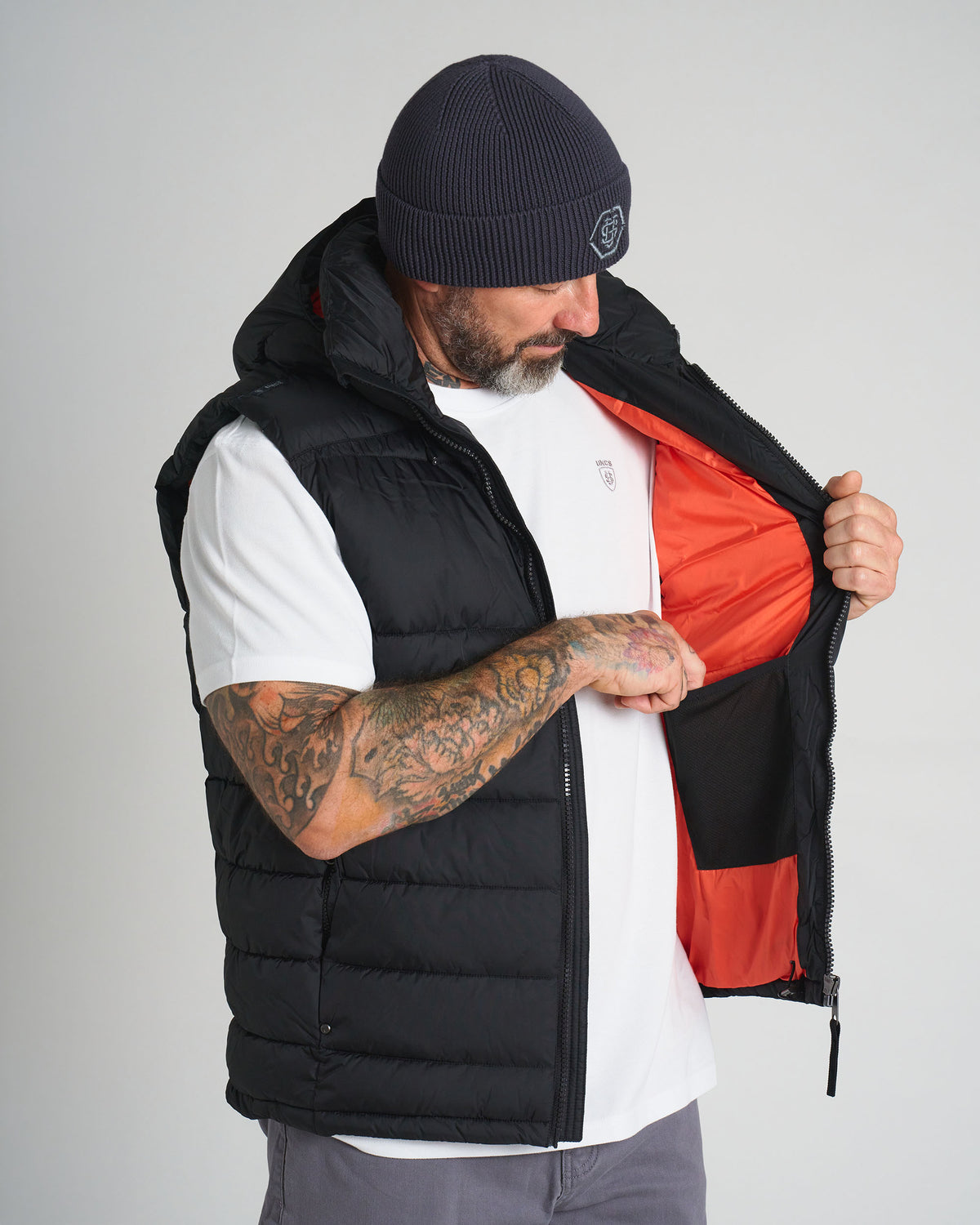 Pánska vesta CARMACK II BLACK/ORANGE