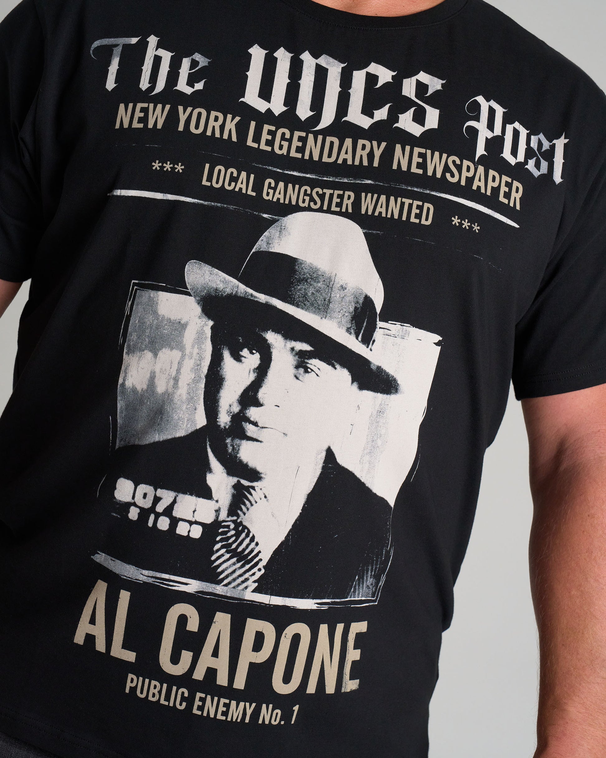 Pánske tričko AL CAPONE III BLACK