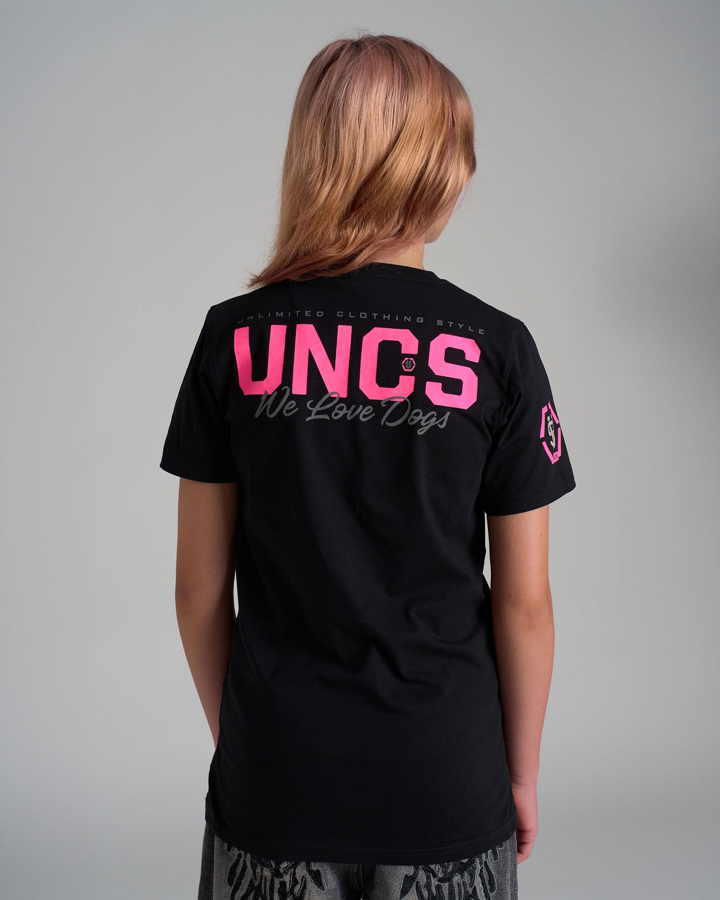Detské tričko BULLDOG II BLACK/PINK