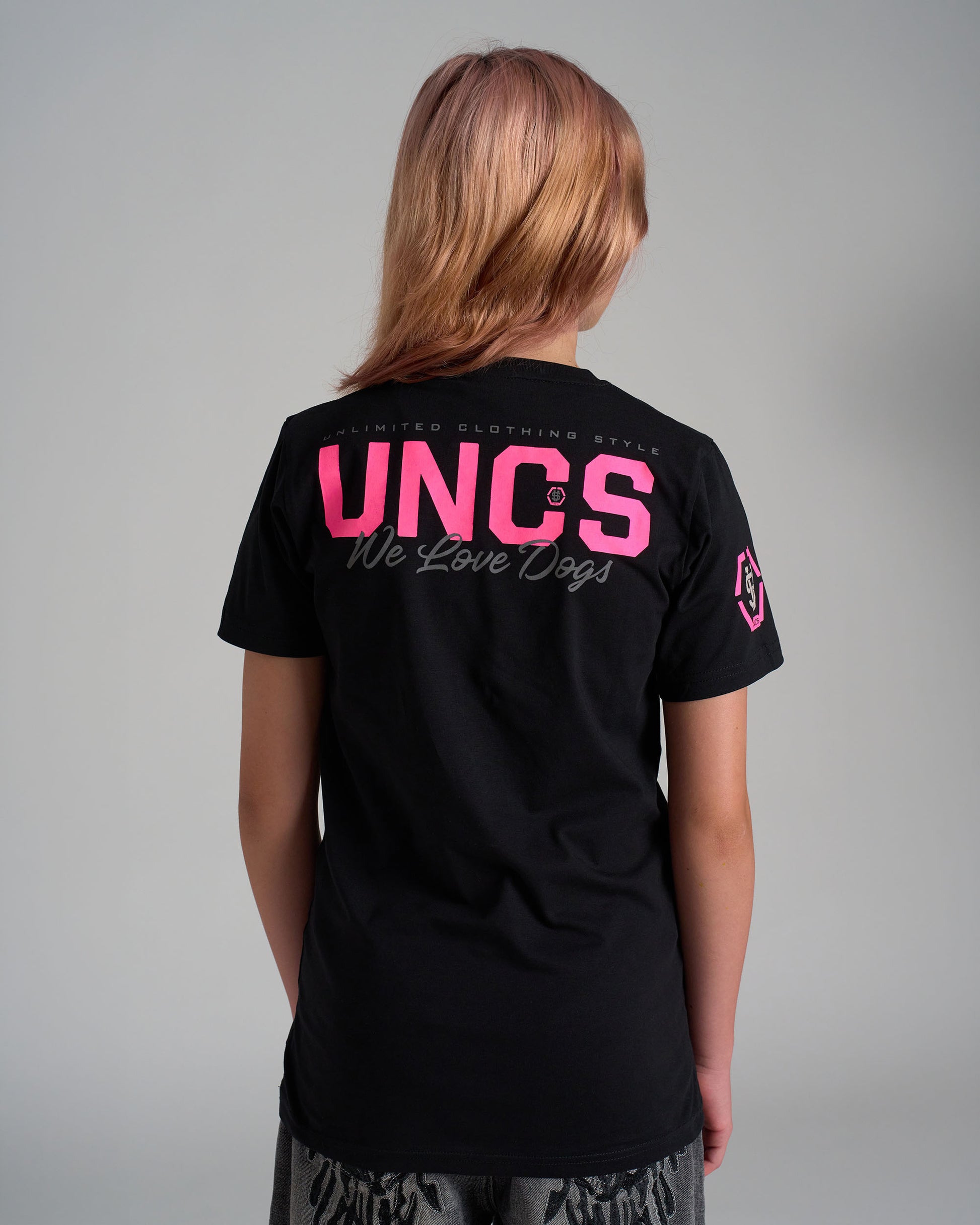 Detské tričko BULLDOG II BLACK/PINK