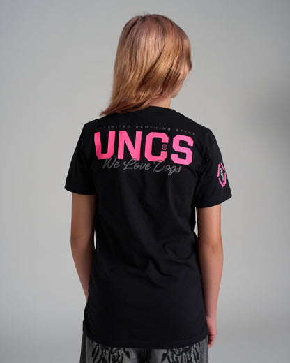 Detské tričko BULLDOG II BLACK/PINK