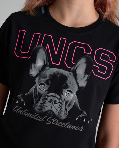 Detské tričko BULLDOG II BLACK/PINK