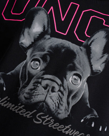 Detské tričko BULLDOG II BLACK/PINK