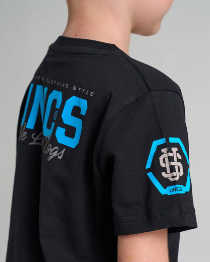 Detské tričko BULLDOG BLACK/BLUE