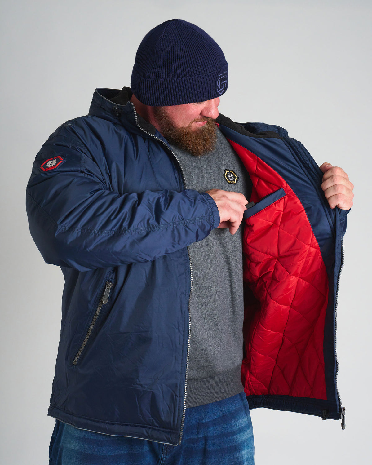 Pánska bunda CREW III NAVY